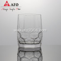 Wholesale Barware Machine Novelty clear Embossed Wine Glass